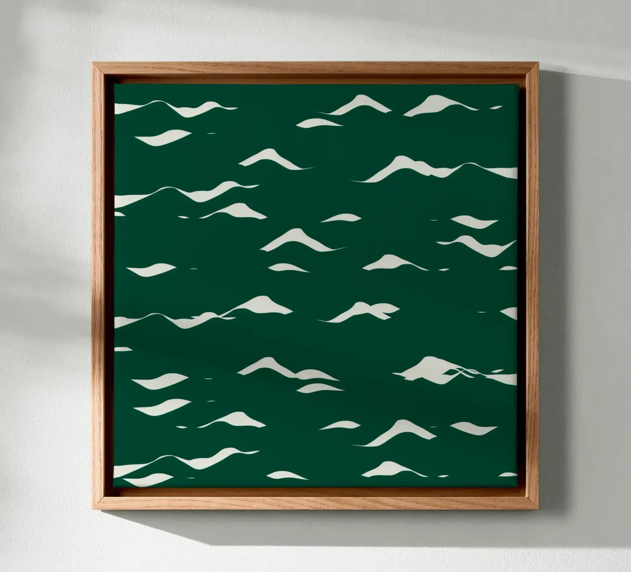 Waves pattern 02 canvas by Little Dean