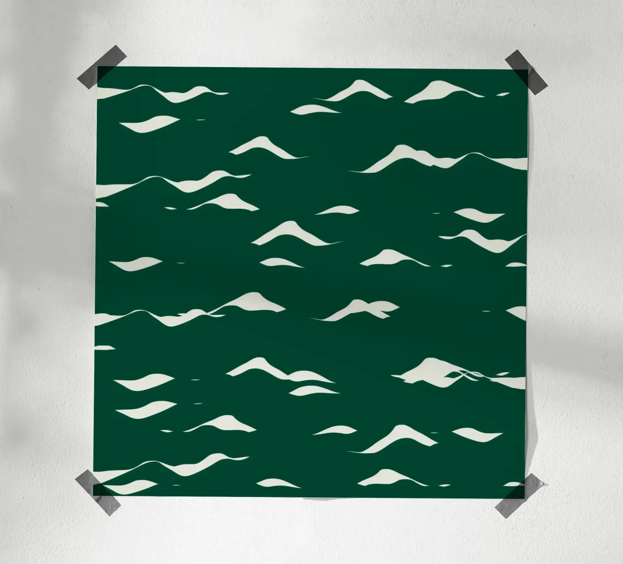Waves pattern 02 poster by Little Dean