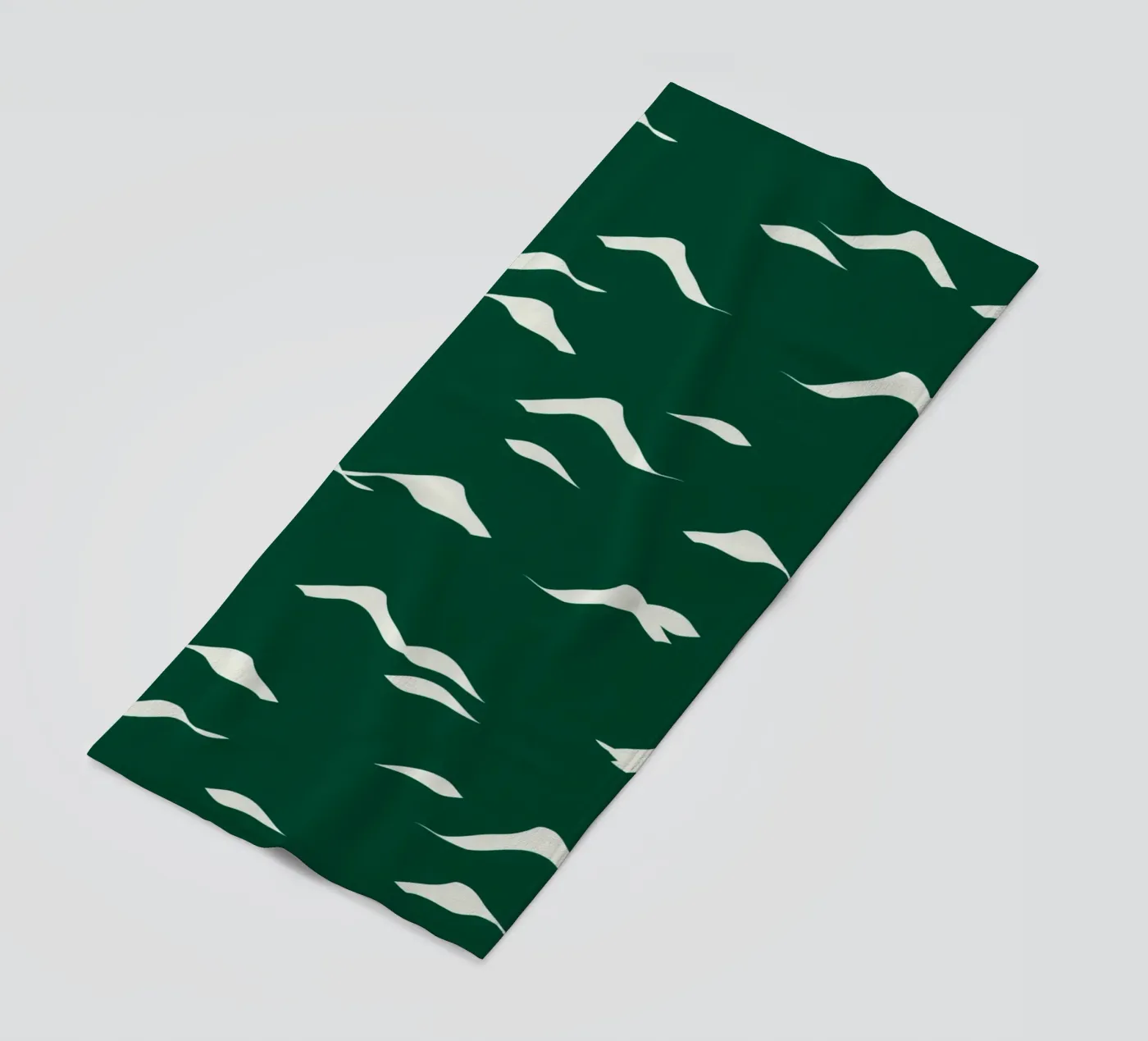 Waves pattern 02 beach towel by Little Dean