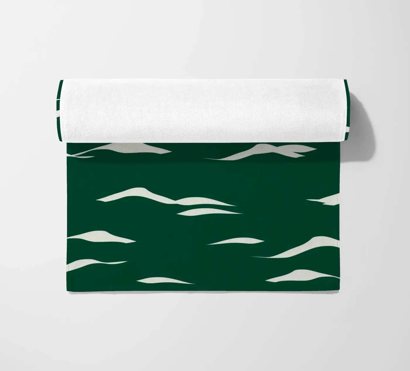 Waves pattern 02 beach towel by Little Dean