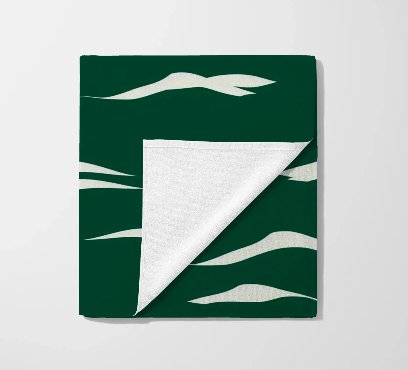 Waves pattern 02 beach towel by Little Dean