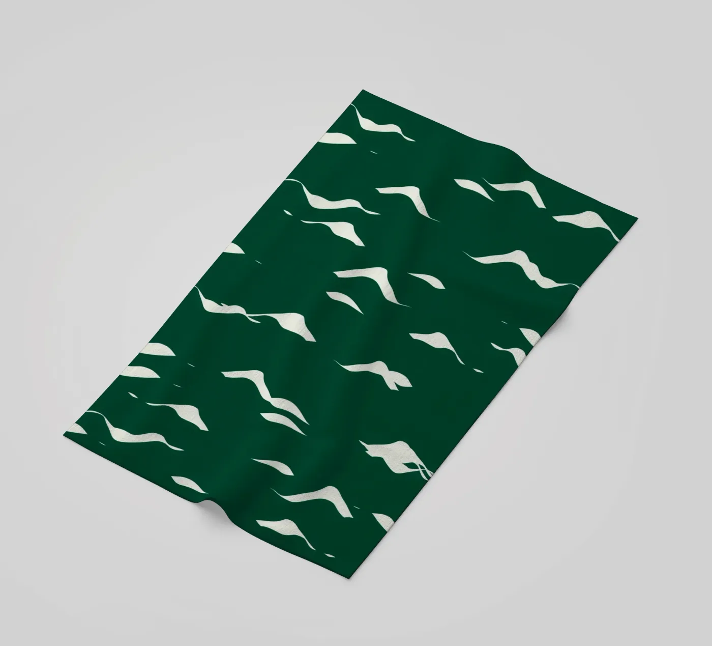 Waves pattern 02 beach towel by Little Dean