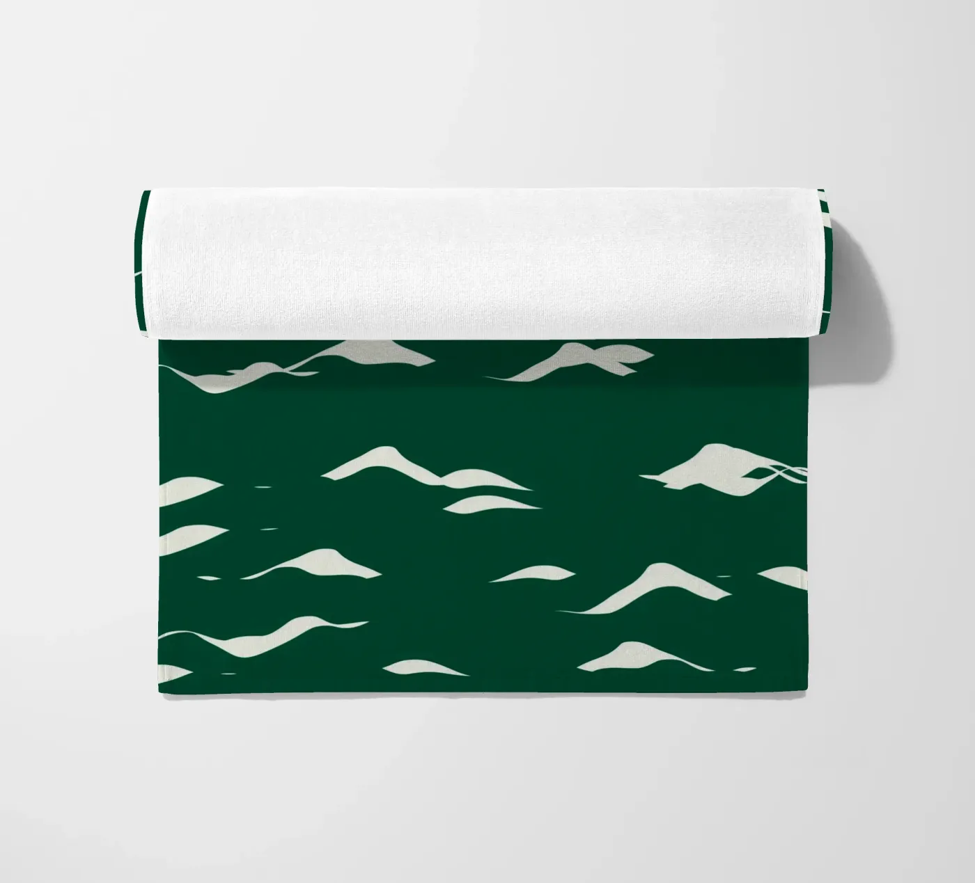 Waves pattern 02 beach towel by Little Dean