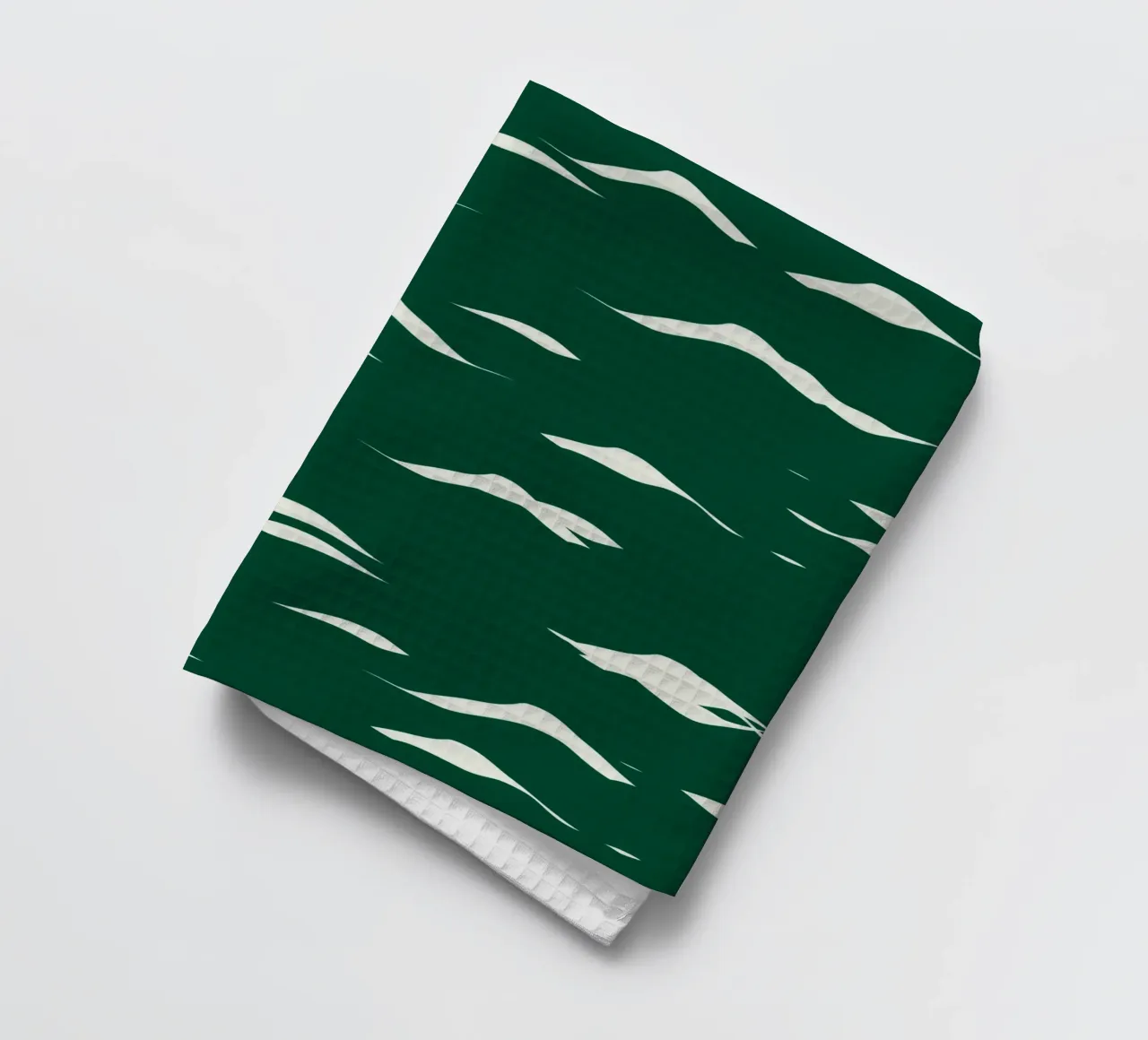 Waves pattern 02 tea towel by Little Dean