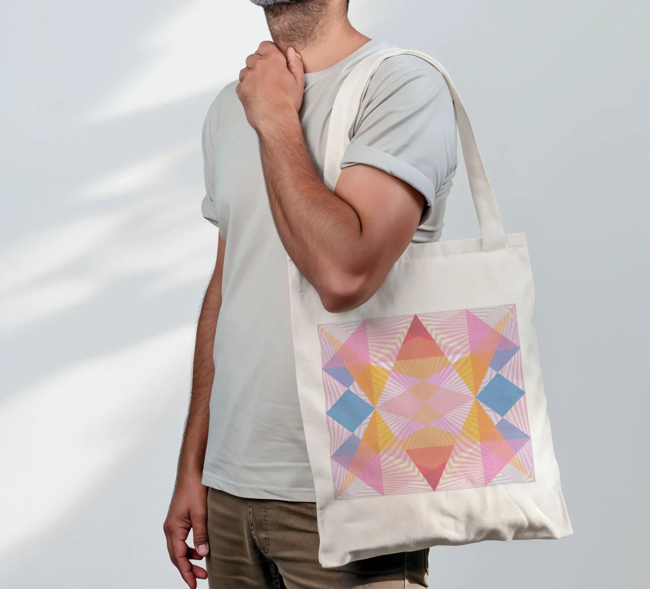 Simple Space borsa in juta da lovely lines