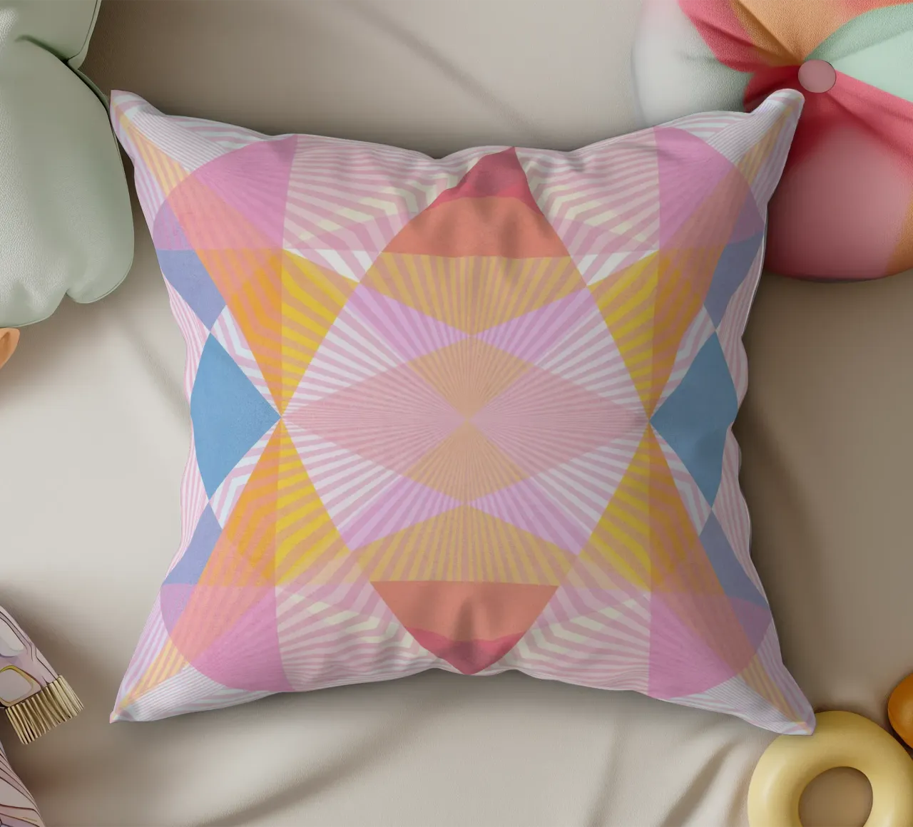 Simple Space Kissen von lovely lines