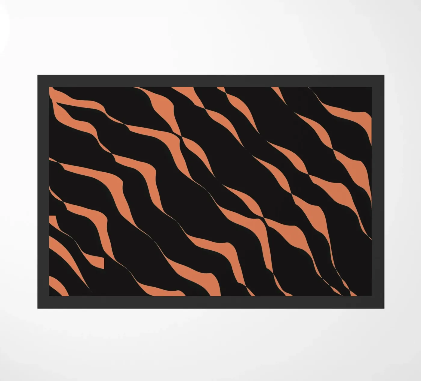 Waves pattern 03 deurmat van Little Dean