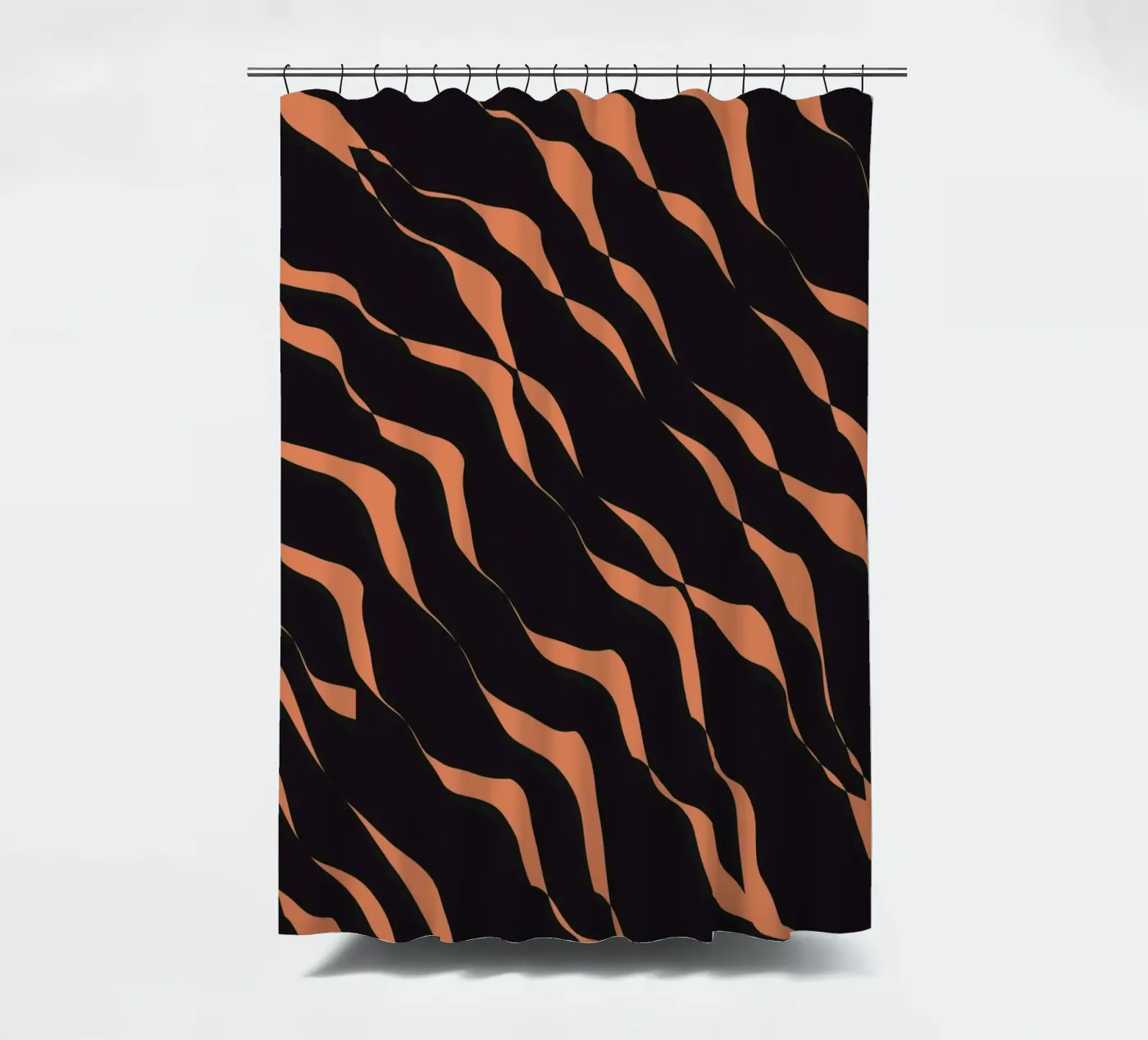 Waves pattern 03 Duschvorhang von Little Dean