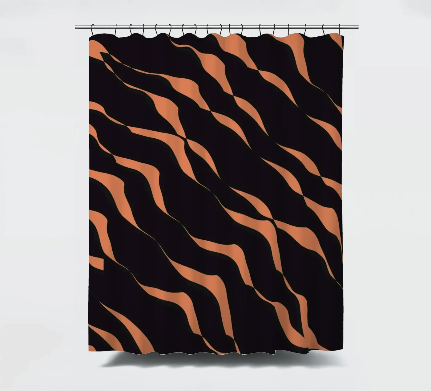 Waves pattern 03 Duschvorhang von Little Dean