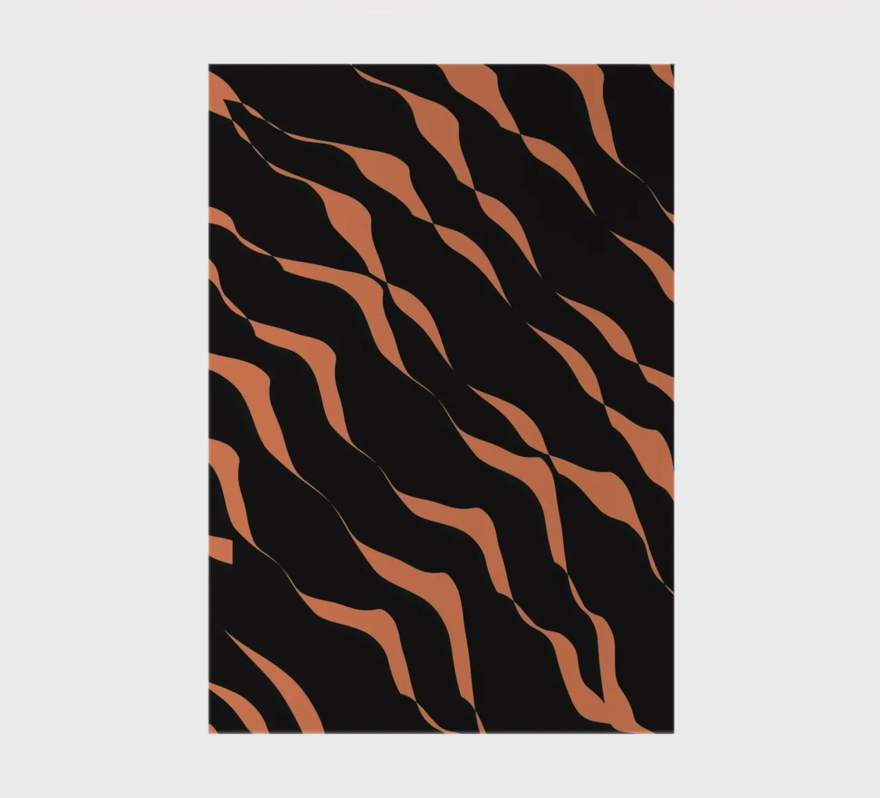 Waves pattern 03 notebook by Little Dean