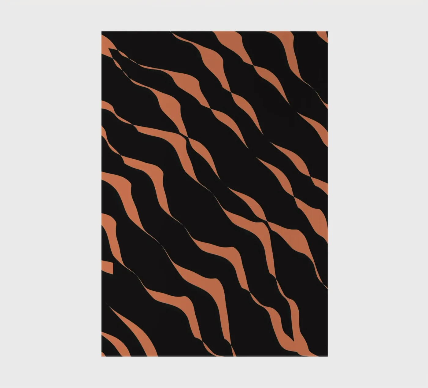 Waves pattern 03 notebook by Little Dean