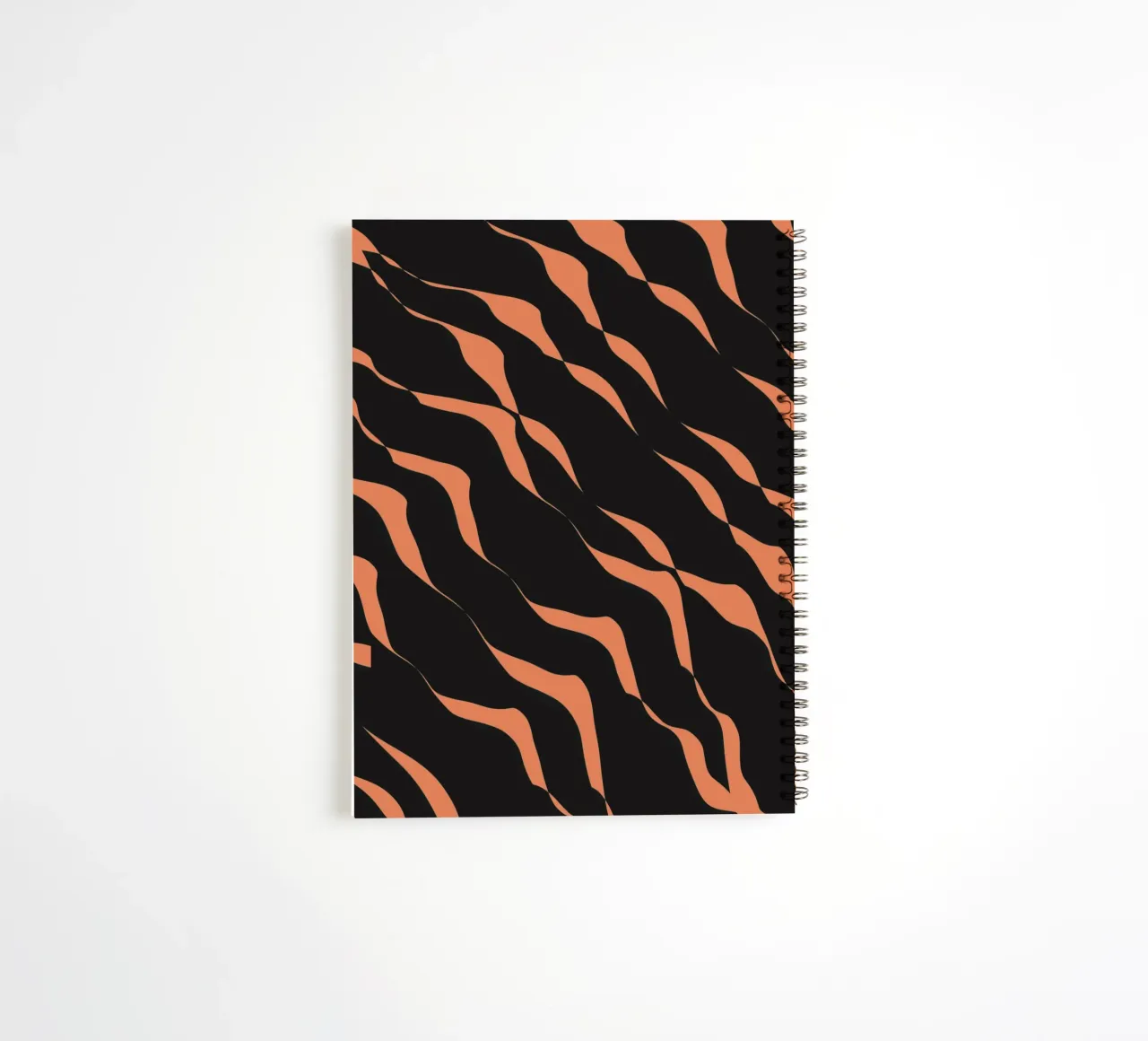 Waves pattern 03 spiral notebook by Little Dean