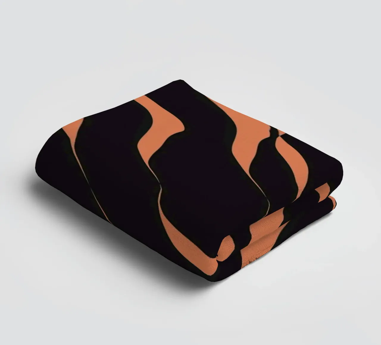 Waves pattern 03 towel by Little Dean