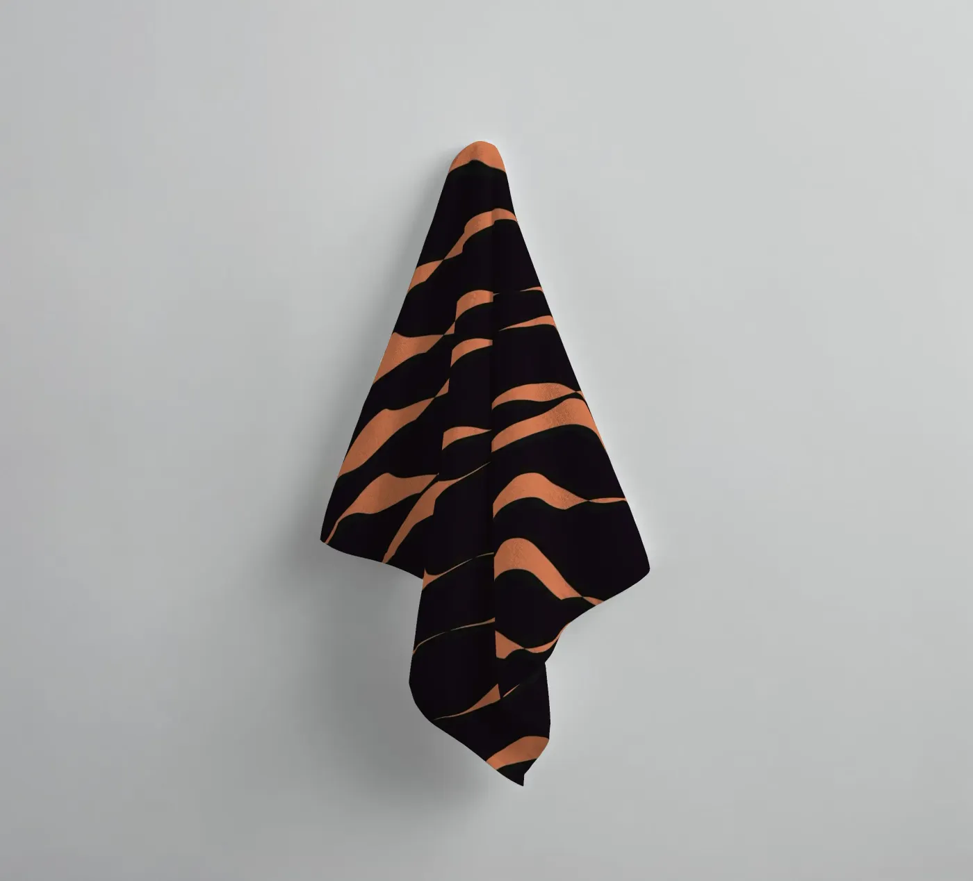 Waves pattern 03 badhanddoek van Little Dean