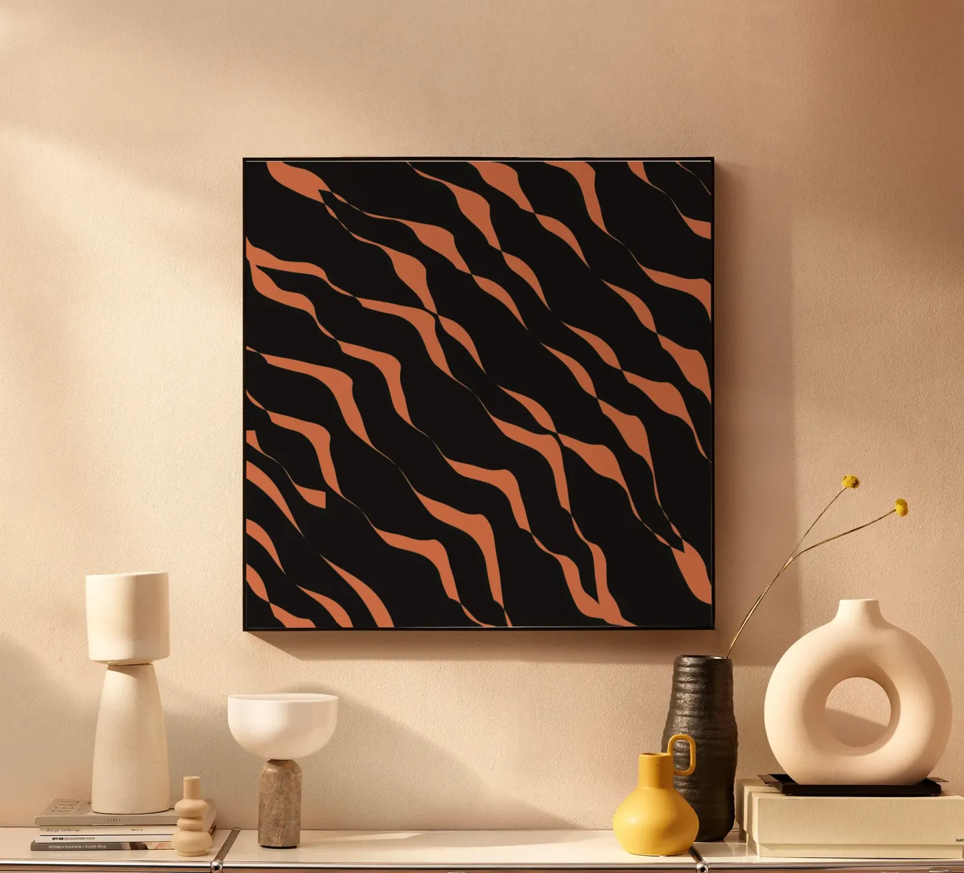 Waves pattern 03 Acryl-Glas von Little Dean