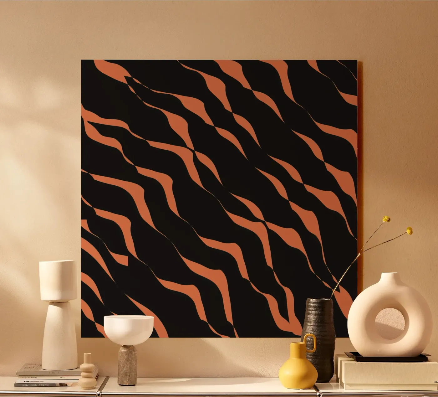 Waves pattern 03 Acryl-Glas von Little Dean