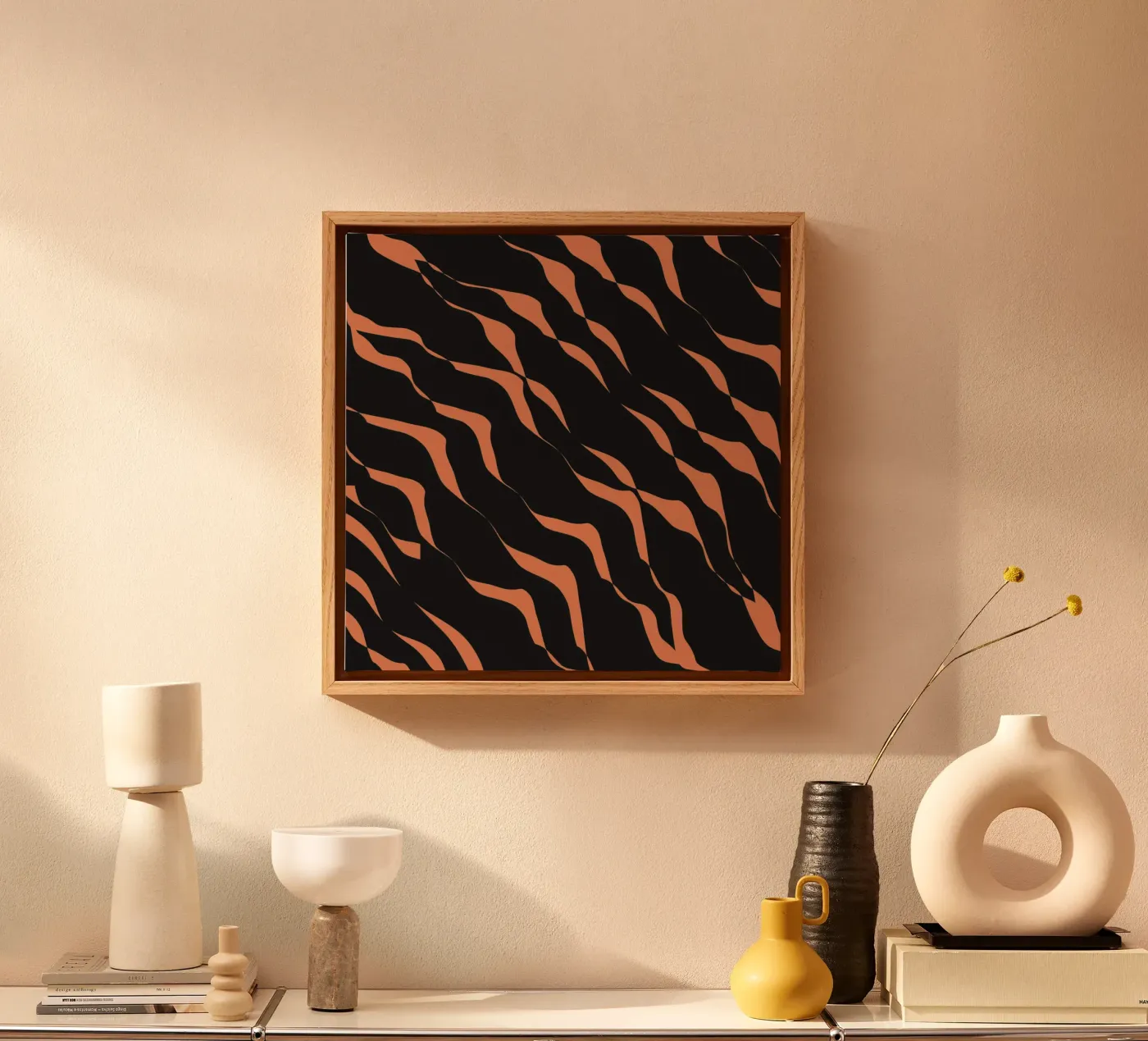 Waves pattern 03 toile de Little Dean