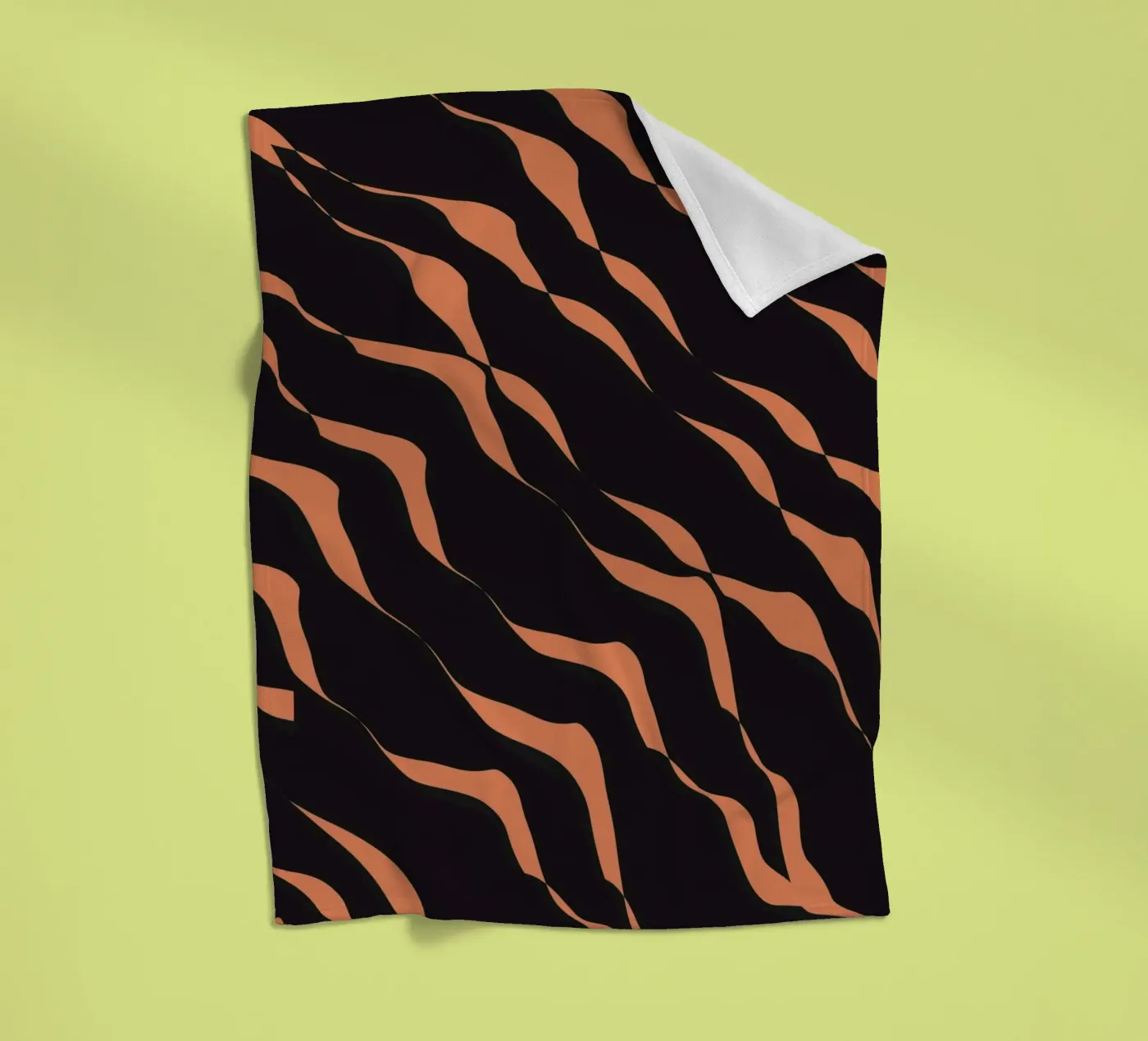 Waves pattern 03 plaid polaire de Little Dean