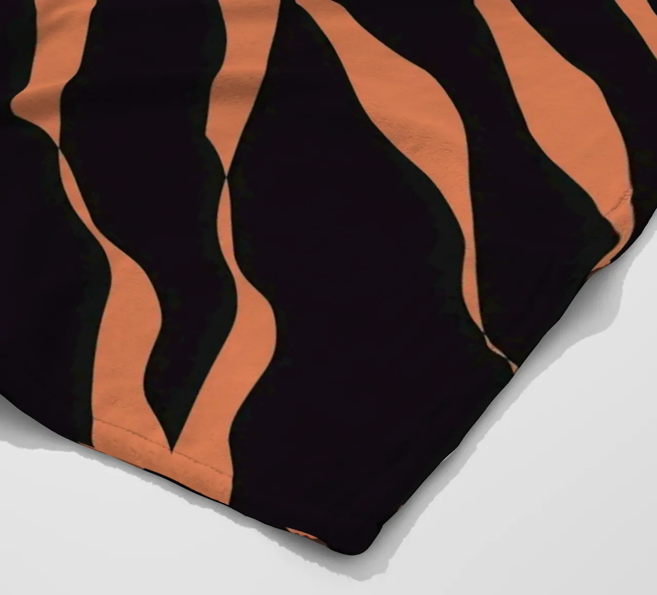 Waves pattern 03 fleece blanket by Little Dean