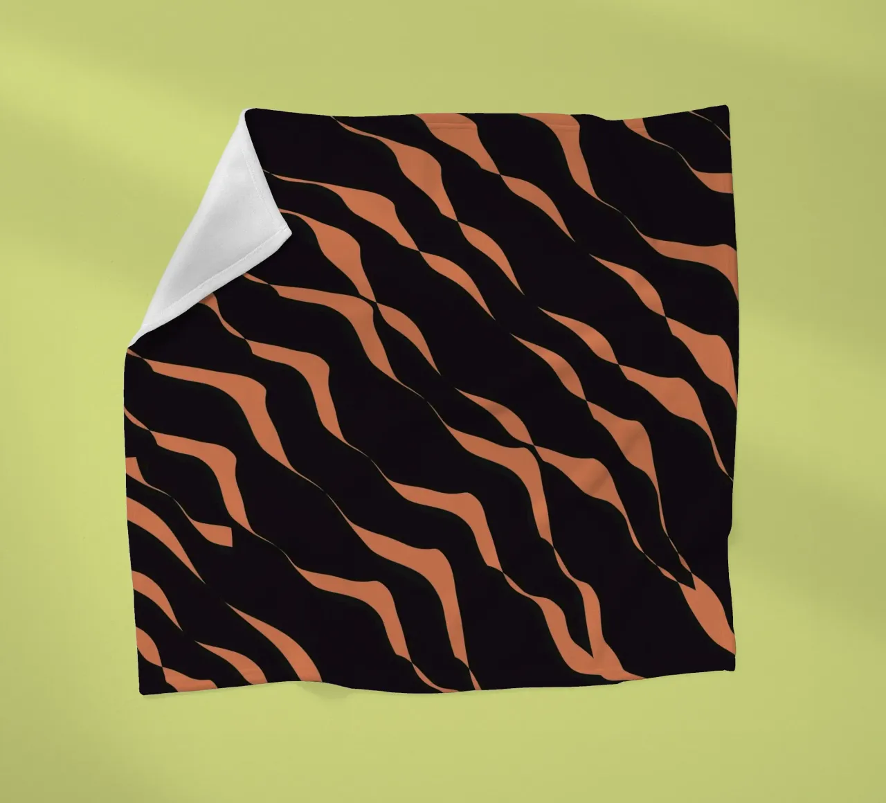 Waves pattern 03 fleece blanket by Little Dean