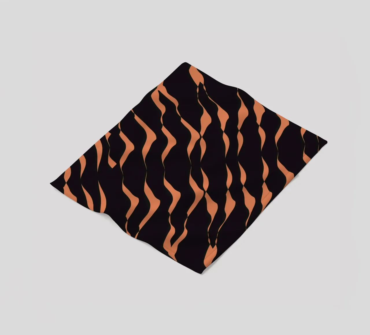 Waves pattern 03 fleece blanket by Little Dean