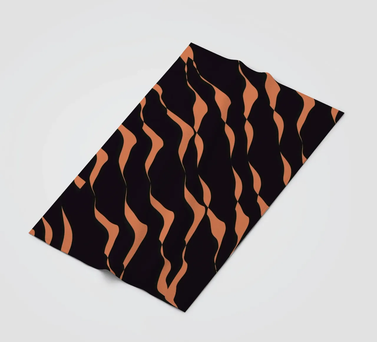 Waves pattern 03 fleece blanket by Little Dean