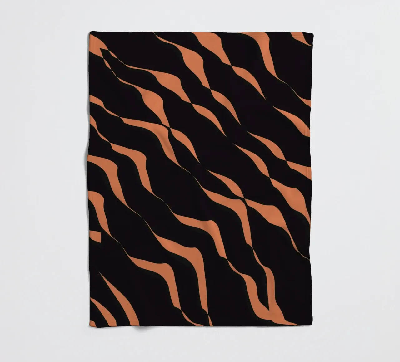Waves pattern 03 fleece blanket by Little Dean