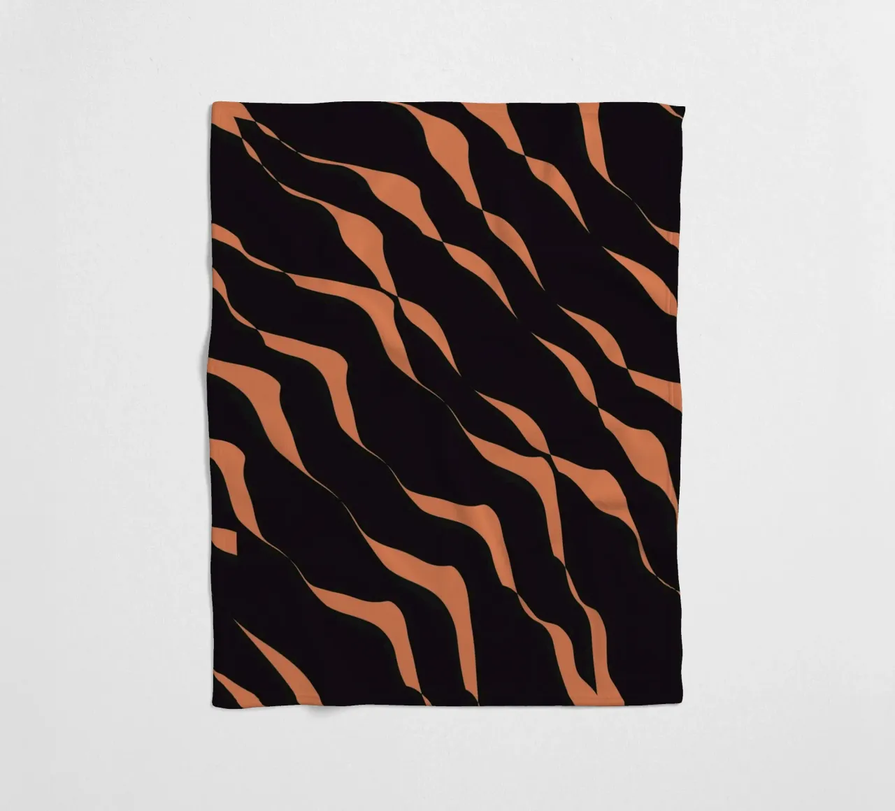 Waves pattern 03 fleece blanket by Little Dean