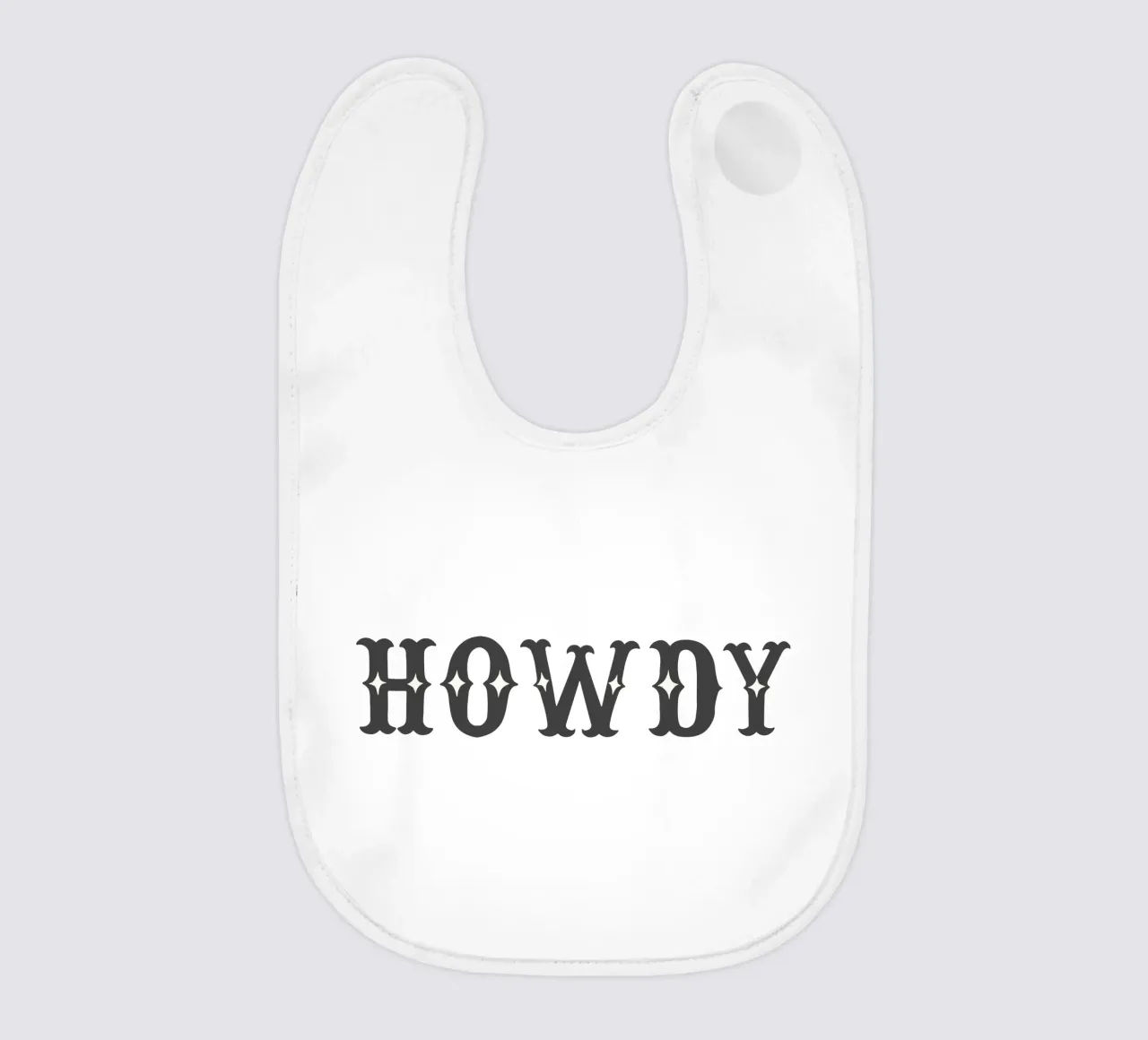 Howdy – Minimal Western Print bavaglino da Vivdesign