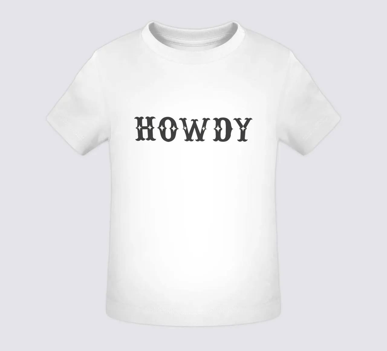 Howdy – Minimal Western Print maglietta neonato da Vivdesign