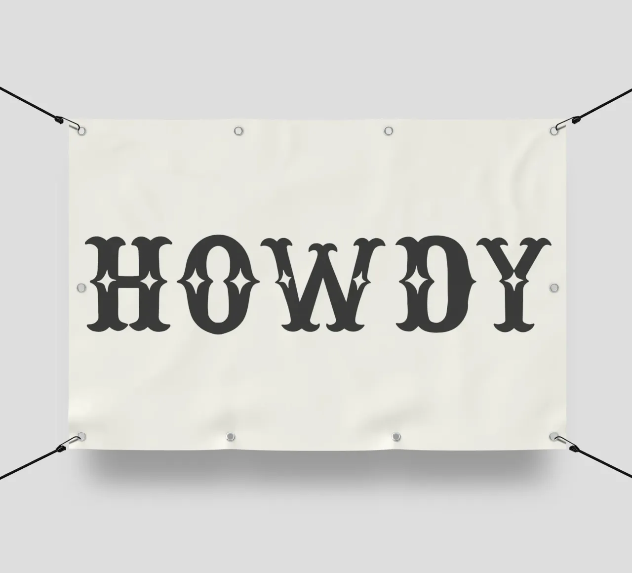 Howdy – Minimal Western Print telo in pvc da Vivdesign