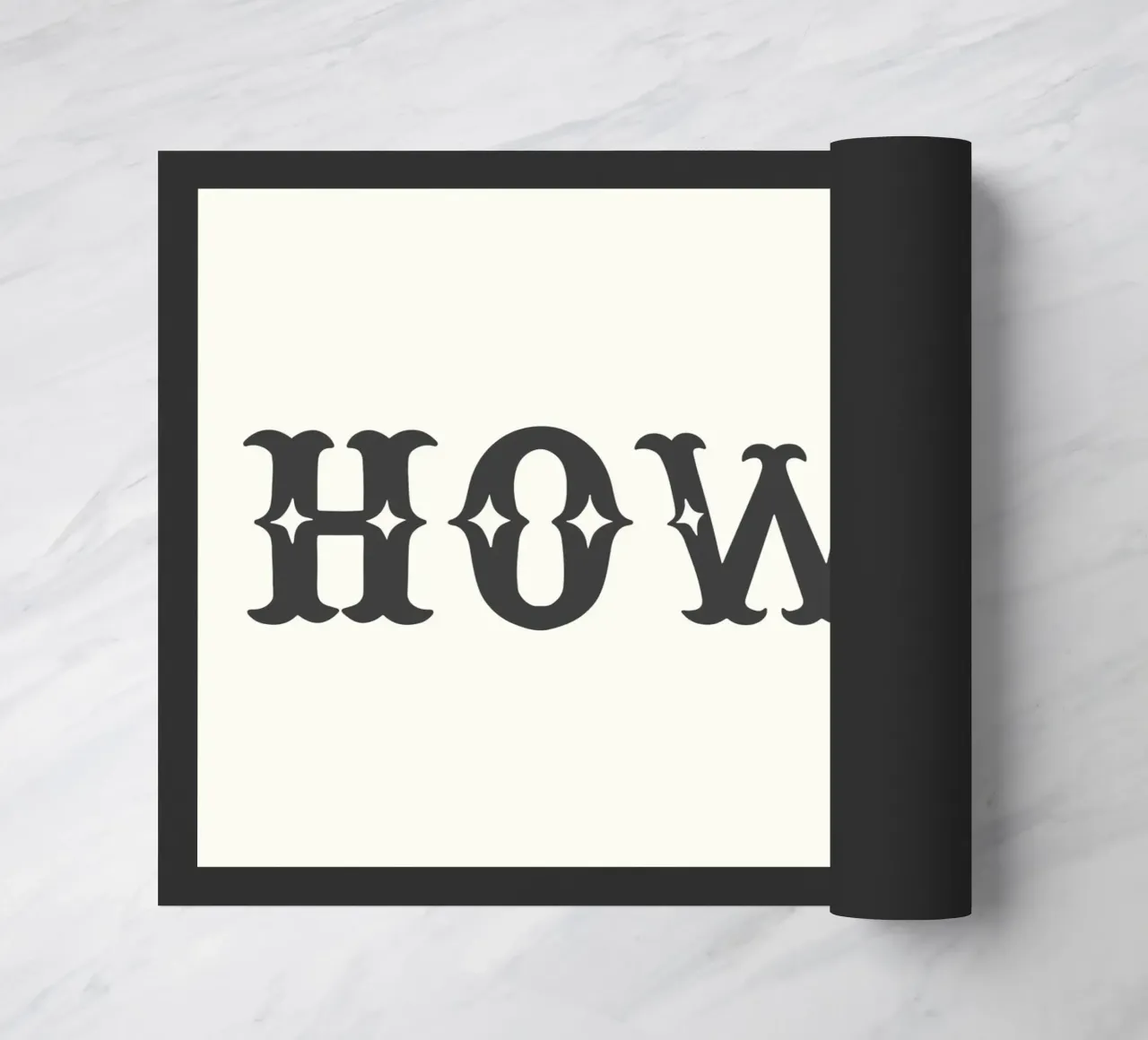 Howdy – Minimal Western Print zerbino da Vivdesign