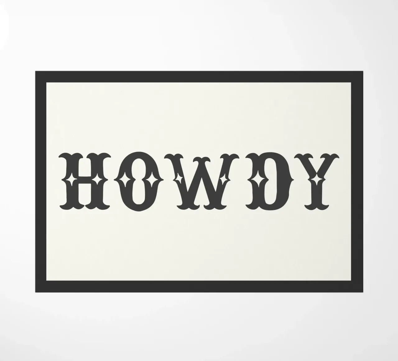 Howdy – Minimal Western Print zerbino da Vivdesign