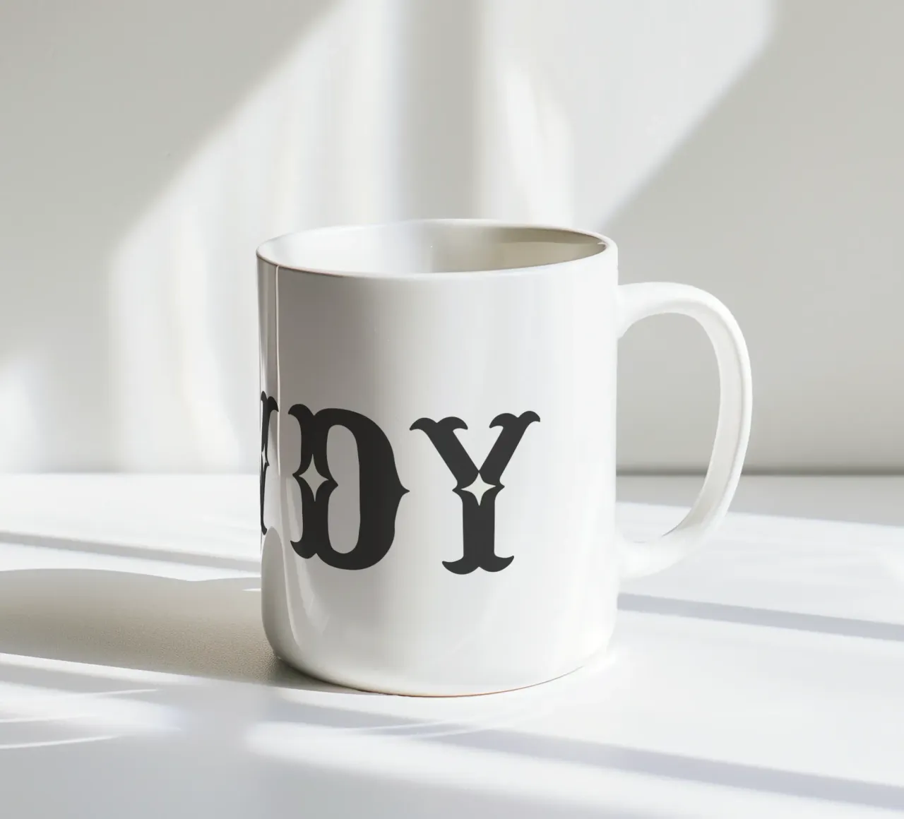 Howdy – Minimal Western Print tazza in ceramica da Vivdesign