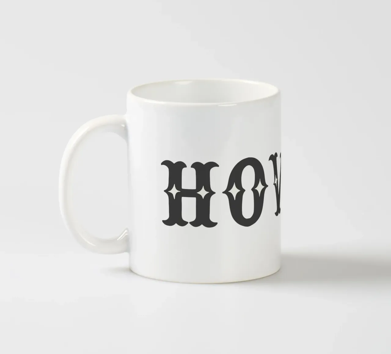 Howdy – Minimal Western Print tazza in ceramica da Vivdesign
