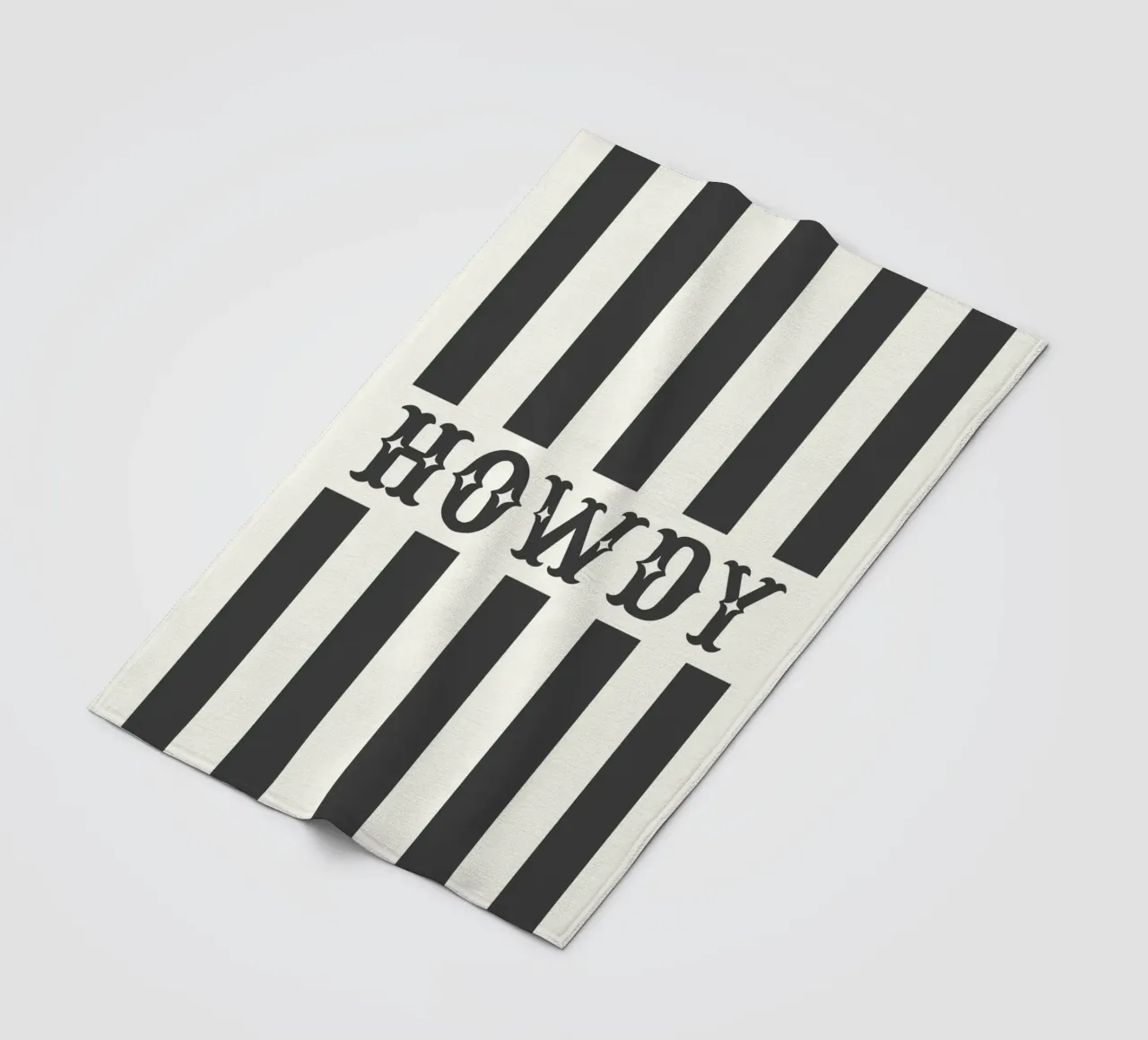 Howdy – Minimal Western Print coperta in pile da Vivdesign