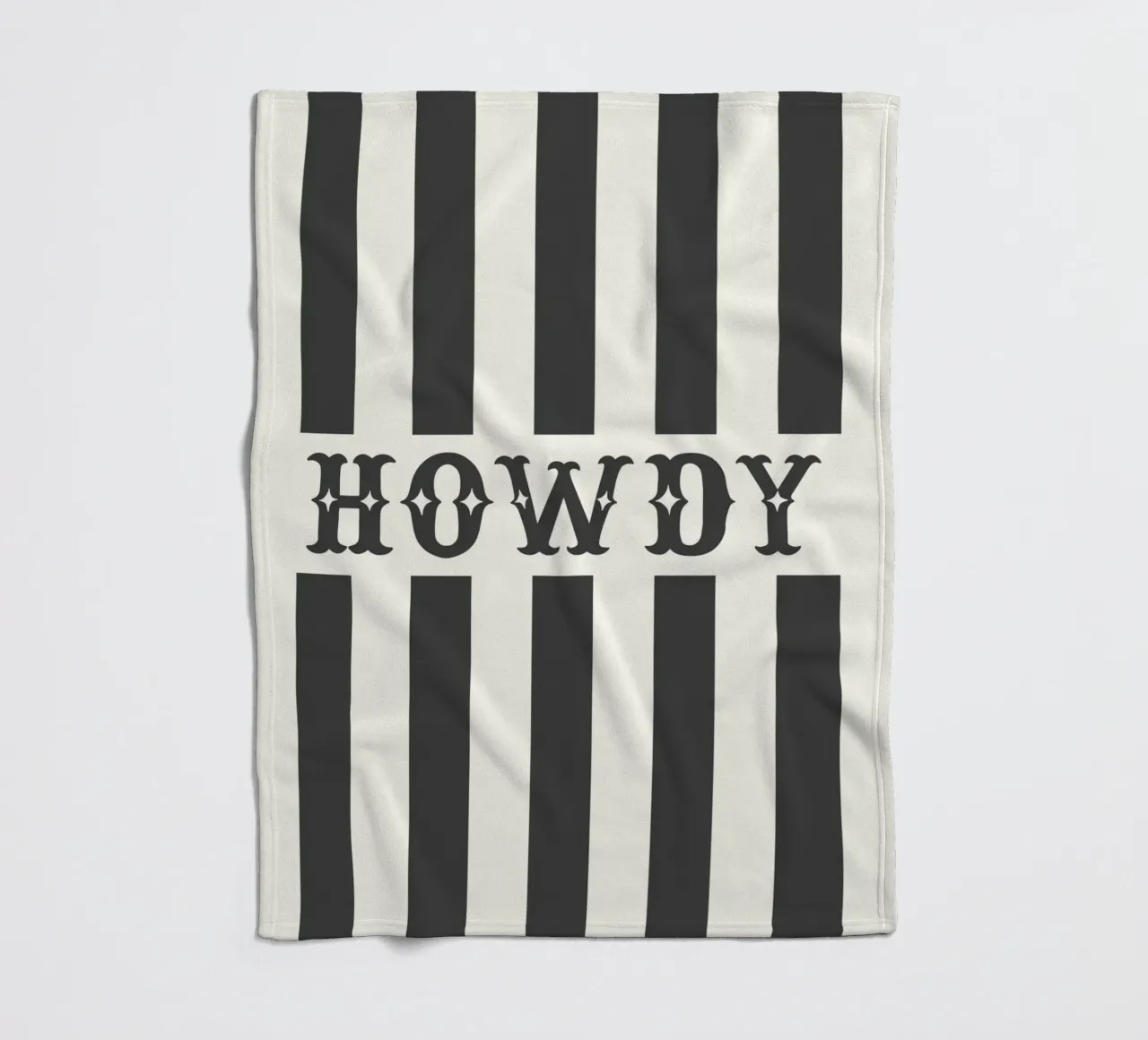 Howdy – Minimal Western Print coperta in pile da Vivdesign