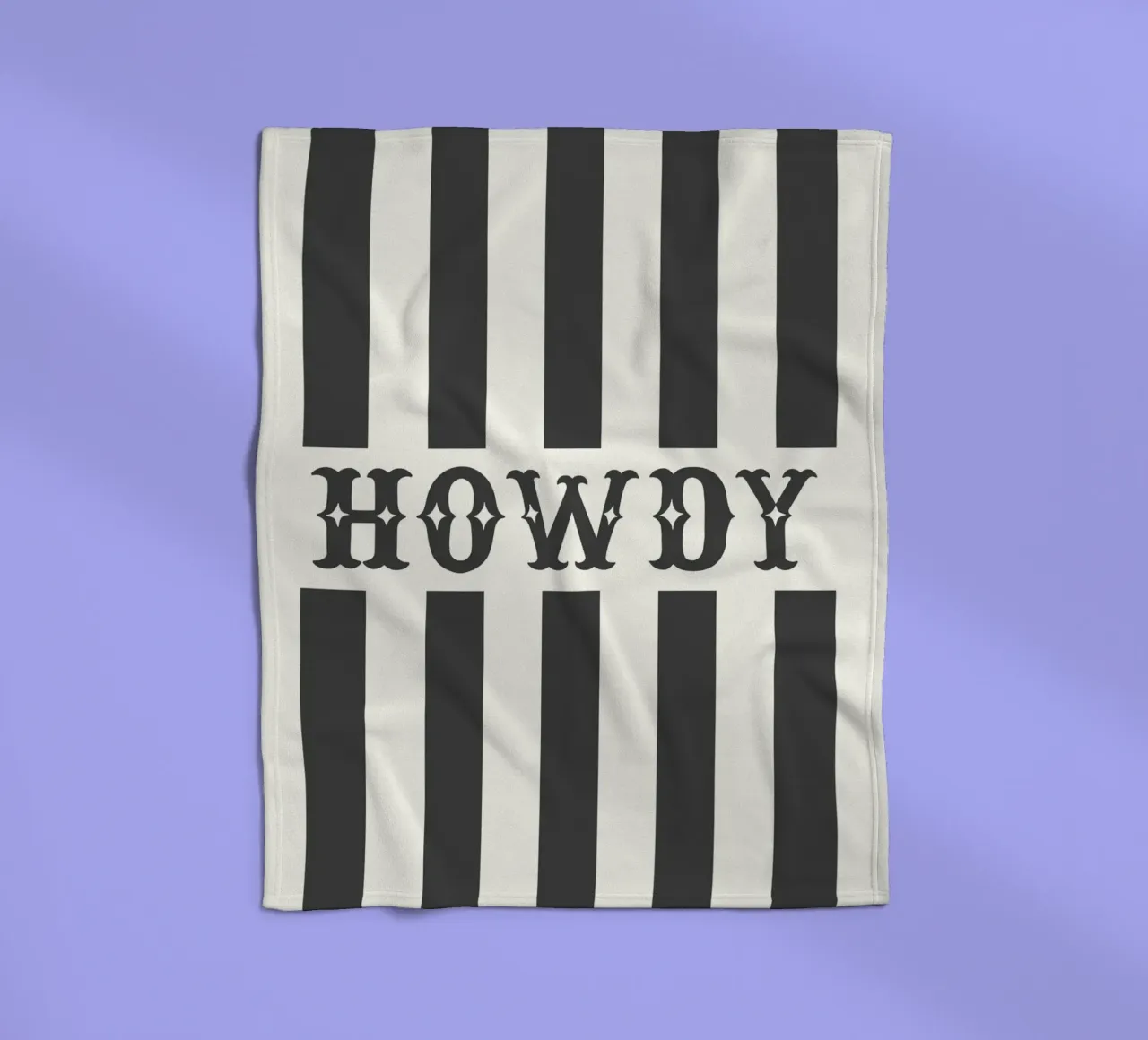 Howdy – Minimal Western Print coperta in pile da Vivdesign