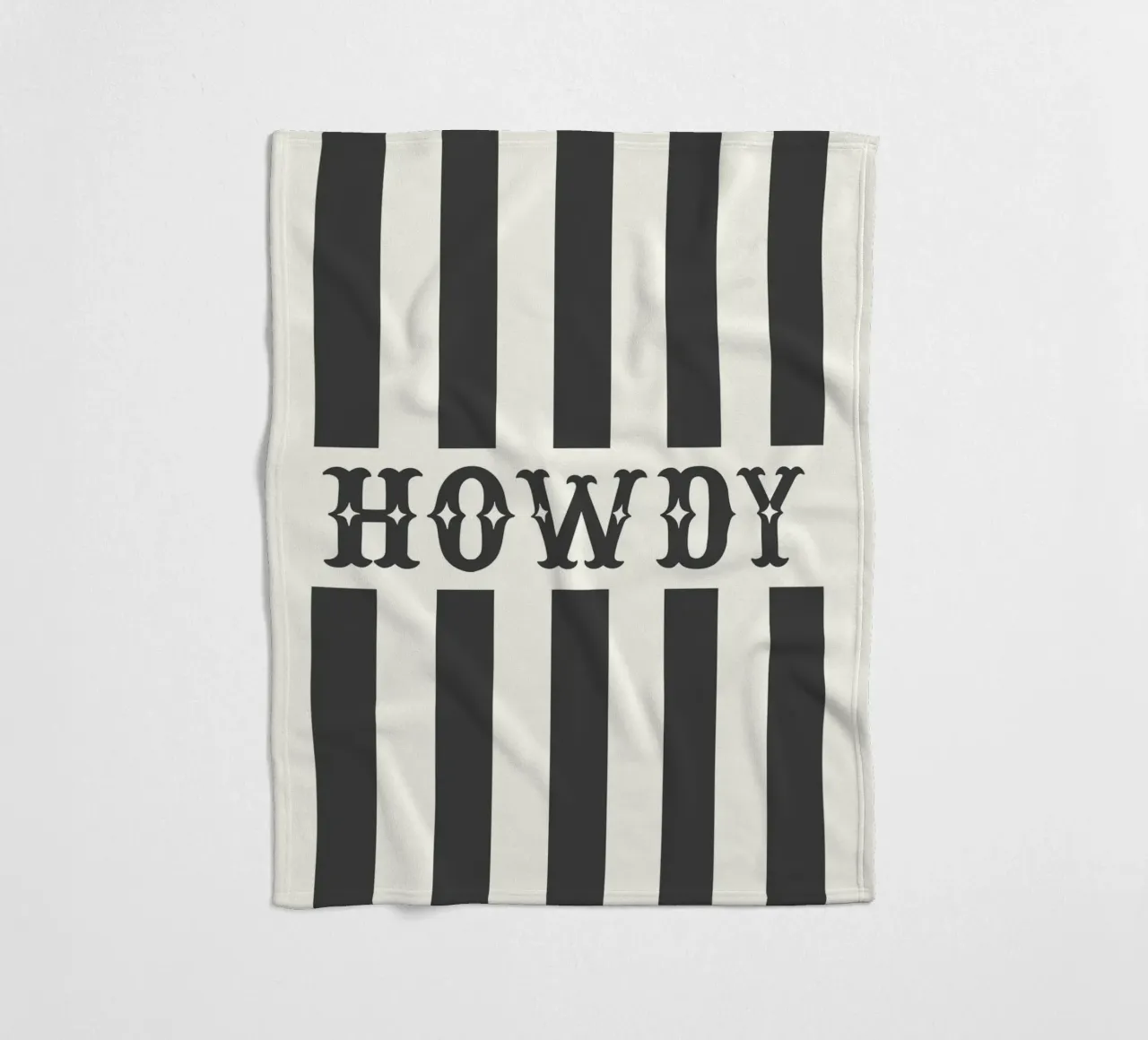 Howdy – Minimal Western Print coperta in pile da Vivdesign