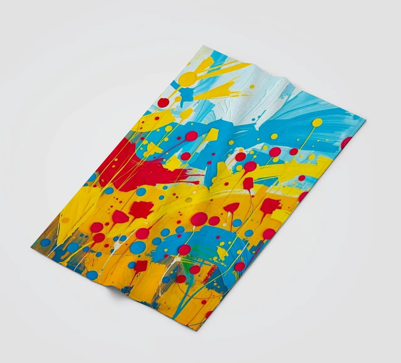 Sunburst Symphony: Eine strukturierte Feier der Golden Fields a Fleecedecke von Artistic-shop