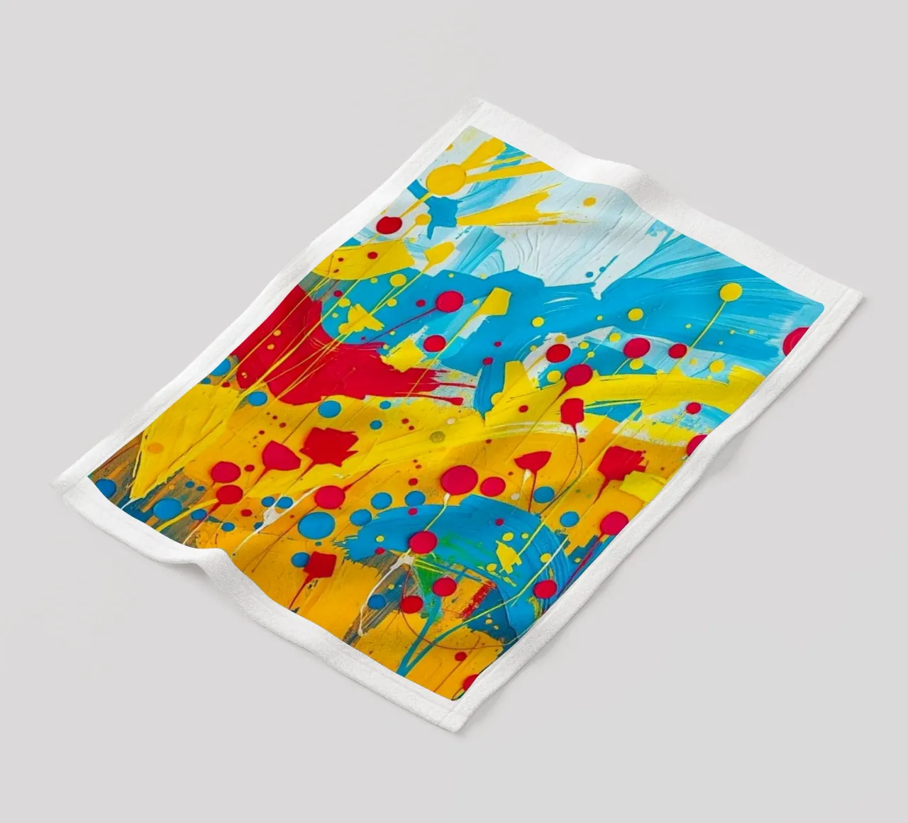 Sunburst Symphony: Eine strukturierte Feier der Golden Fields a Fleecedecke von Artistic-shop