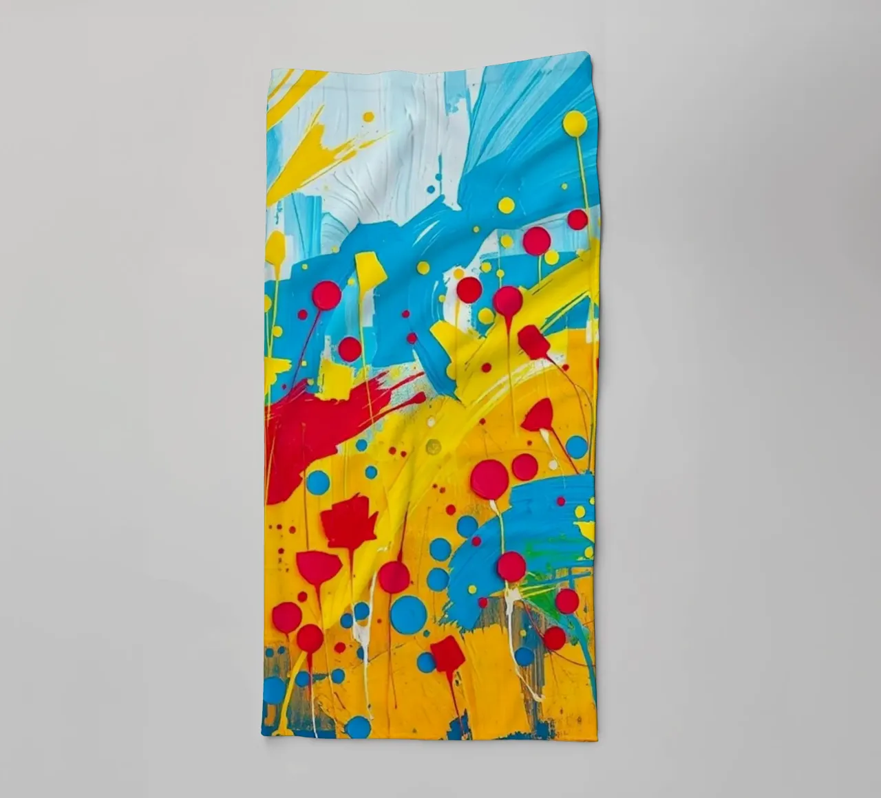 Sunburst Symphony: Eine strukturierte Feier der Golden Fields a Handtuch von Artistic-shop