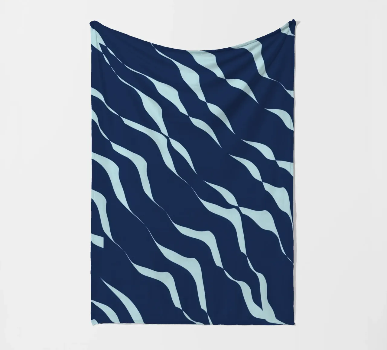 Waves pattern 04 fleece blanket by Little Dean