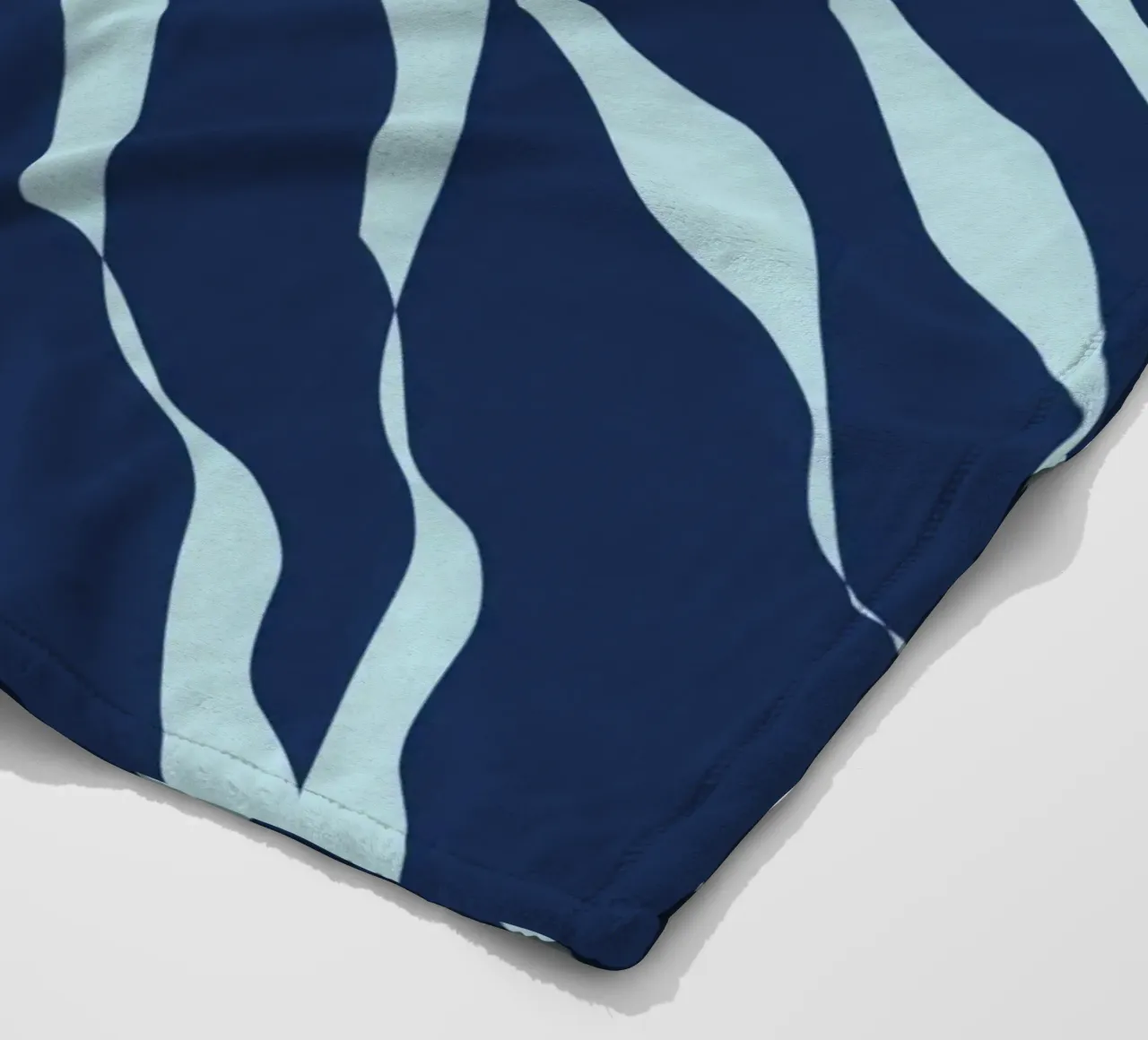 Waves pattern 04 fleece blanket by Little Dean