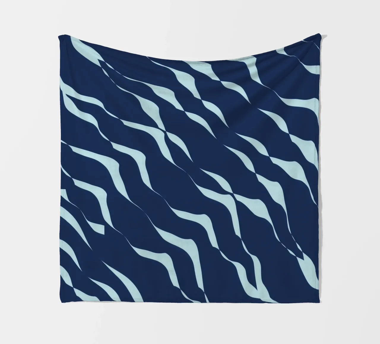 Waves pattern 04 fleece blanket by Little Dean