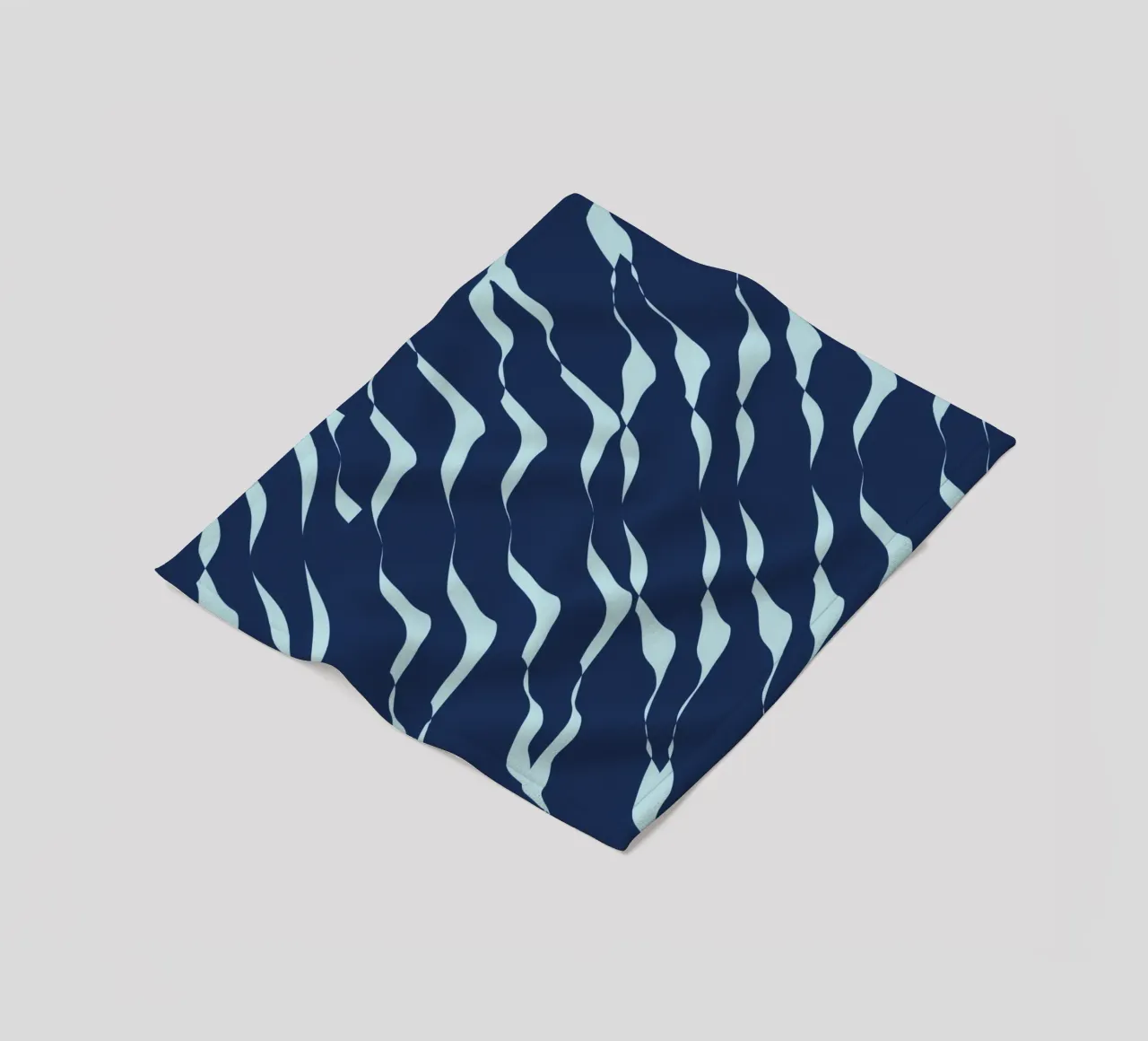Waves pattern 04 fleece blanket by Little Dean