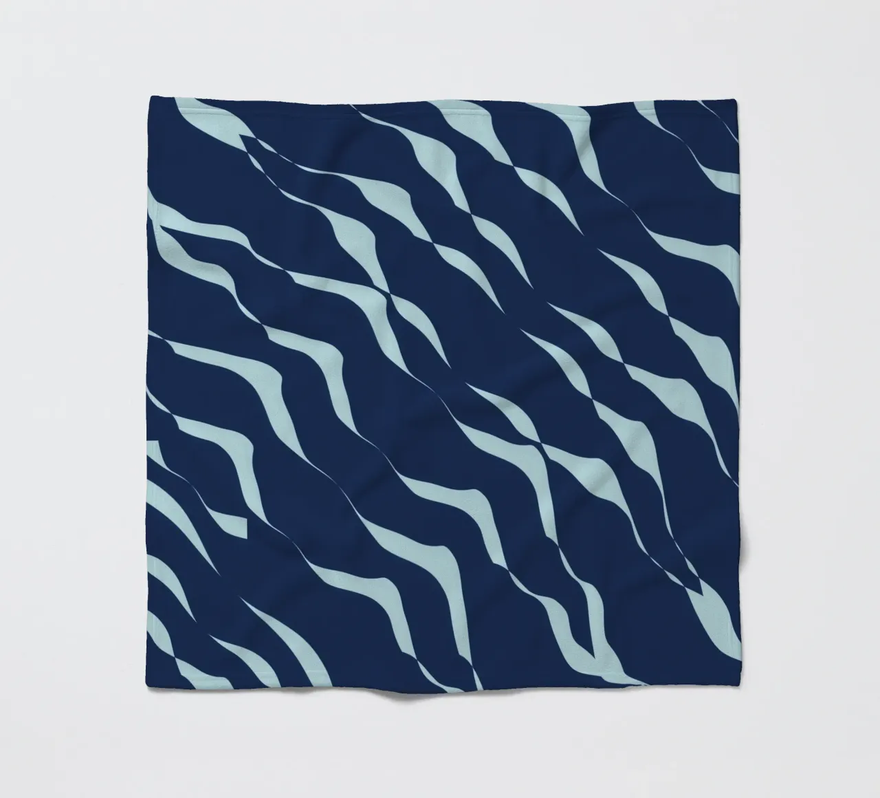 Waves pattern 04 fleece blanket by Little Dean