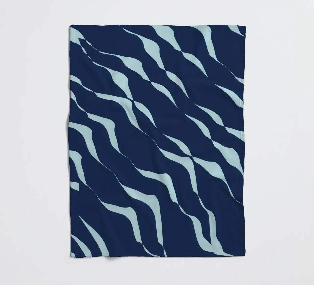 Waves pattern 04 fleece blanket by Little Dean
