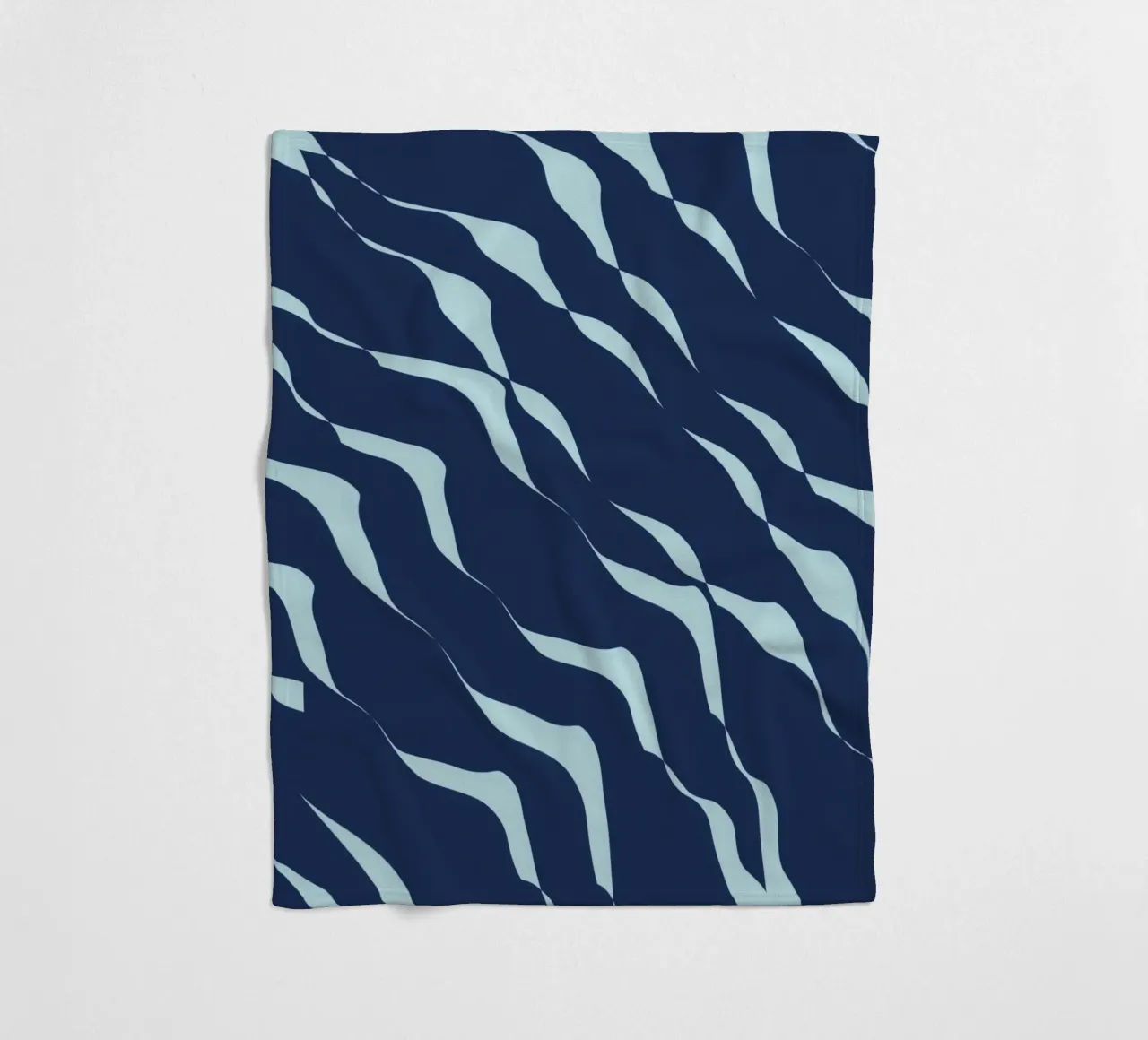 Waves pattern 04 fleece blanket by Little Dean