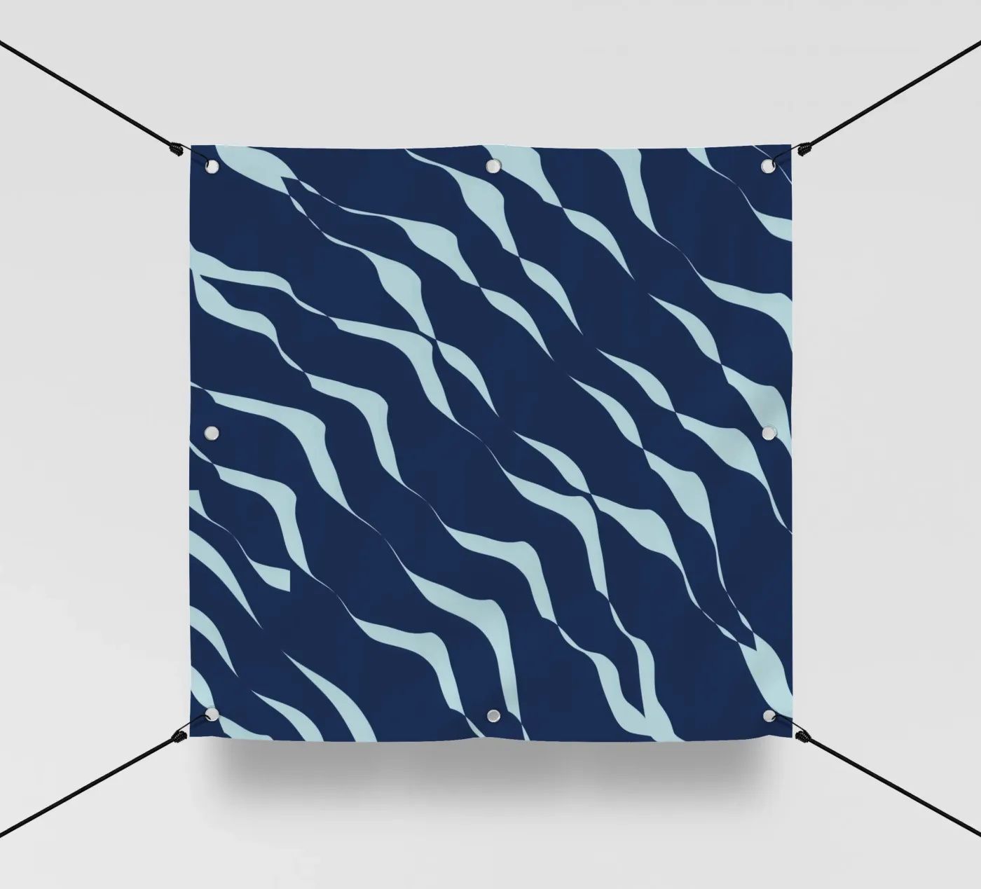 Waves pattern 04 PVC Plane von Little Dean